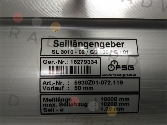 5930Z01-072.119 FSG Fernsteuergeräte