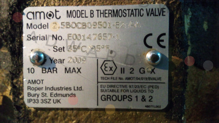 2 1/2BOCB09501-E2-AA Amot