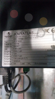 USV JOVYTEC P 3000-5 (Art Nr. 1118051) JOVYATLAS