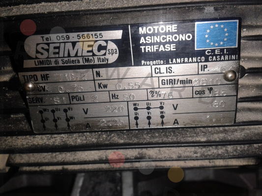 Tipo HF 71B/2 Seimec (Rossi)