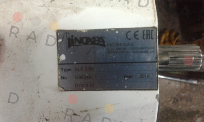 8GD70-0221452 Inoxpa