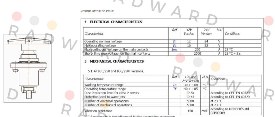 08099100 the same as 240-22019 Littelfuse