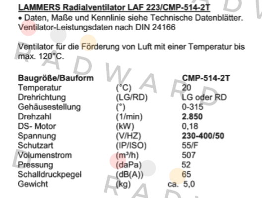 LAF 223/CMP-514-2T Sodeca