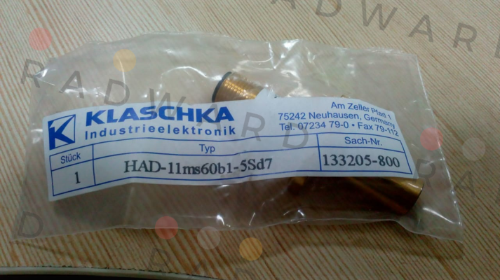 133205 800 / HAD-11ms60b1-5Sd7 Klaschka