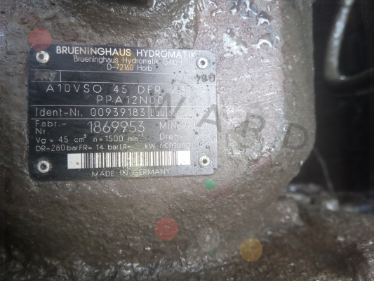 A  A10VSO 45 DFR /31R-PPA12N00 Rexroth