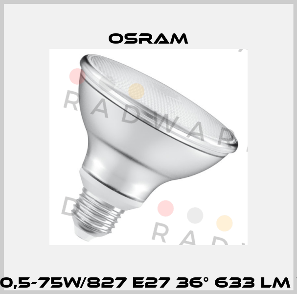 LED Parathom PAR30 10,5-75W/827 E27 36° 633 lm warm white dimmable Osram