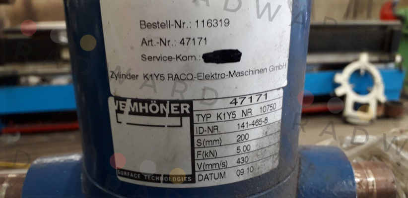 Type K1Y5, 141-465-8 RACO