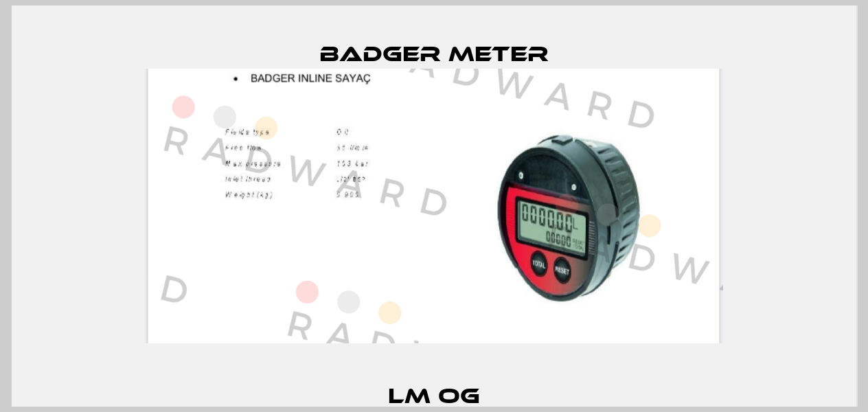 LM OG Badger Meter