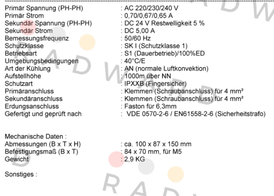 GGT Sonder m.Kondens Michael Riedel Transformatorenbau