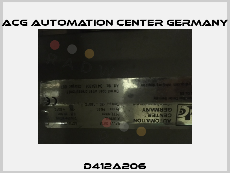 D412A206 ACG Automation Center Germany