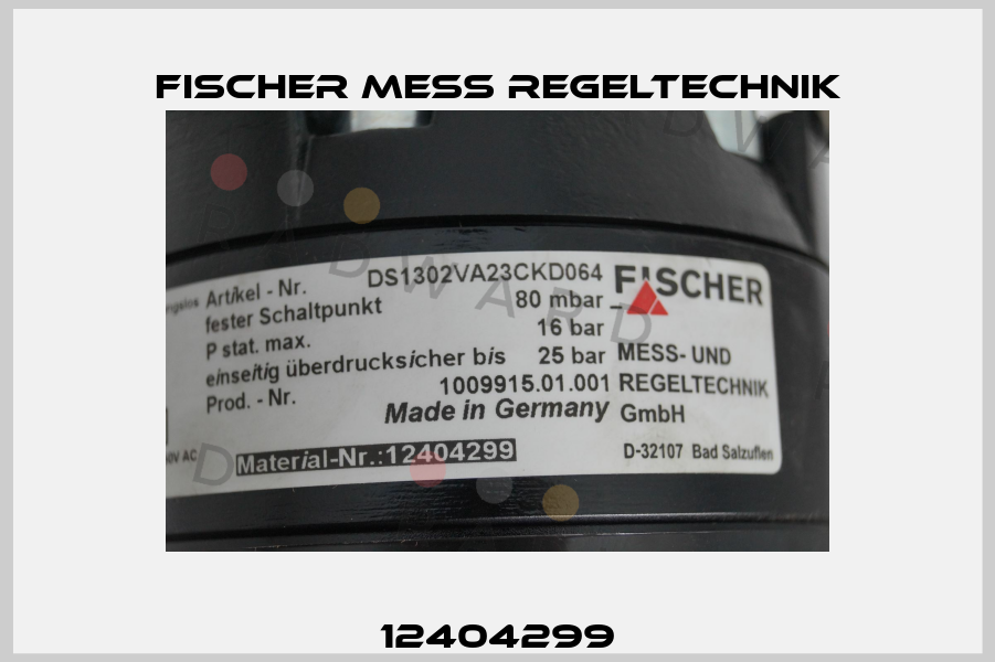 12404299 Fischer Mess Regeltechnik