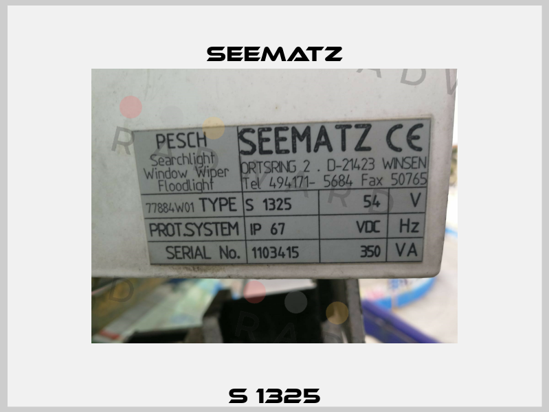 S 1325 Seematz