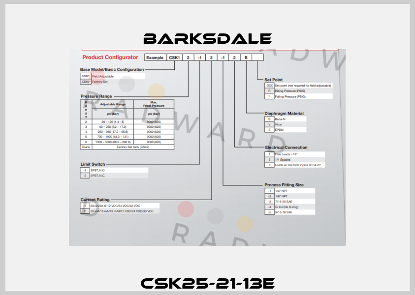 CSK25-21-13E Barksdale