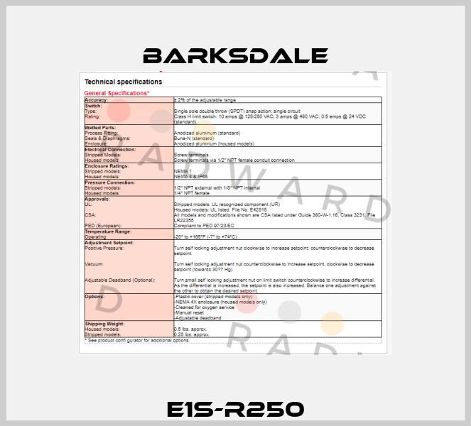 E1S-R250 Barksdale