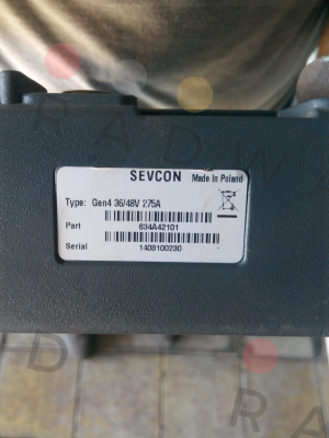 Type: Gen 4 36/48V 275A P/N: 634A42101 Sevcon