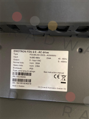 FDU48-293-20, 160kW , EM0105 Emotron
