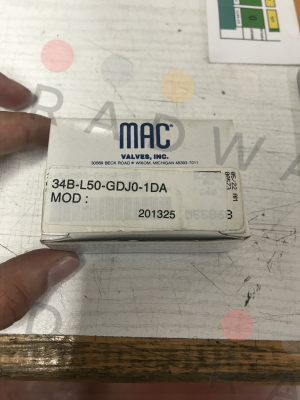 34B-L50-GDJ0-1DA МAC Valves