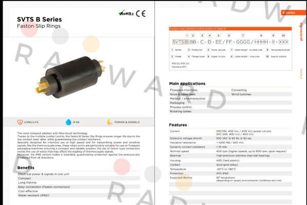 SVTS B 01-S-A-02/00-0000/0000-ST-000 Servotecnica