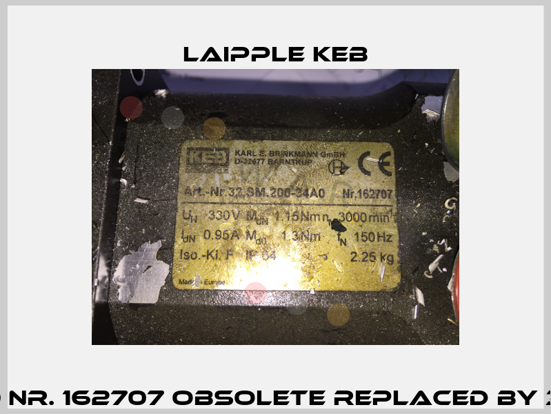 32SM200-34A0 Nr. 162707 obsolete replaced by 32SM200-34B0  LAIPPLE KEB
