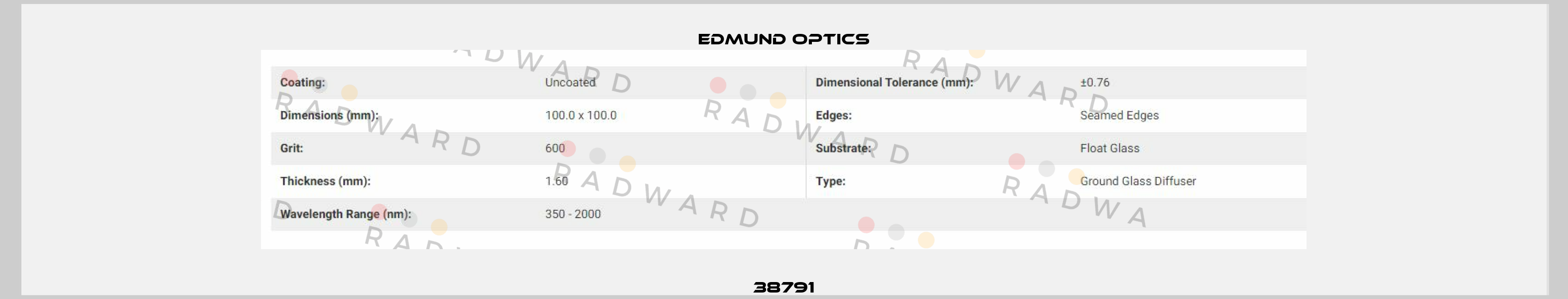 38791 Edmund Optics