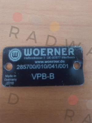 285700/010/041/001 Woerner