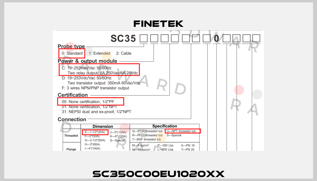SC350C00EU1020XX Finetek