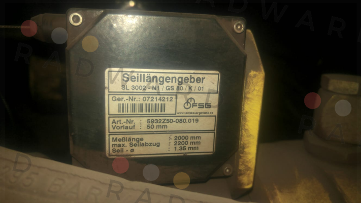 SL 3002-N1/GS 80/K/01 FSG Fernsteuergeräte