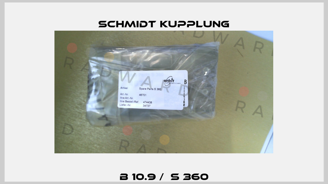 B 10.9 /  S 360 Schmidt Kupplung