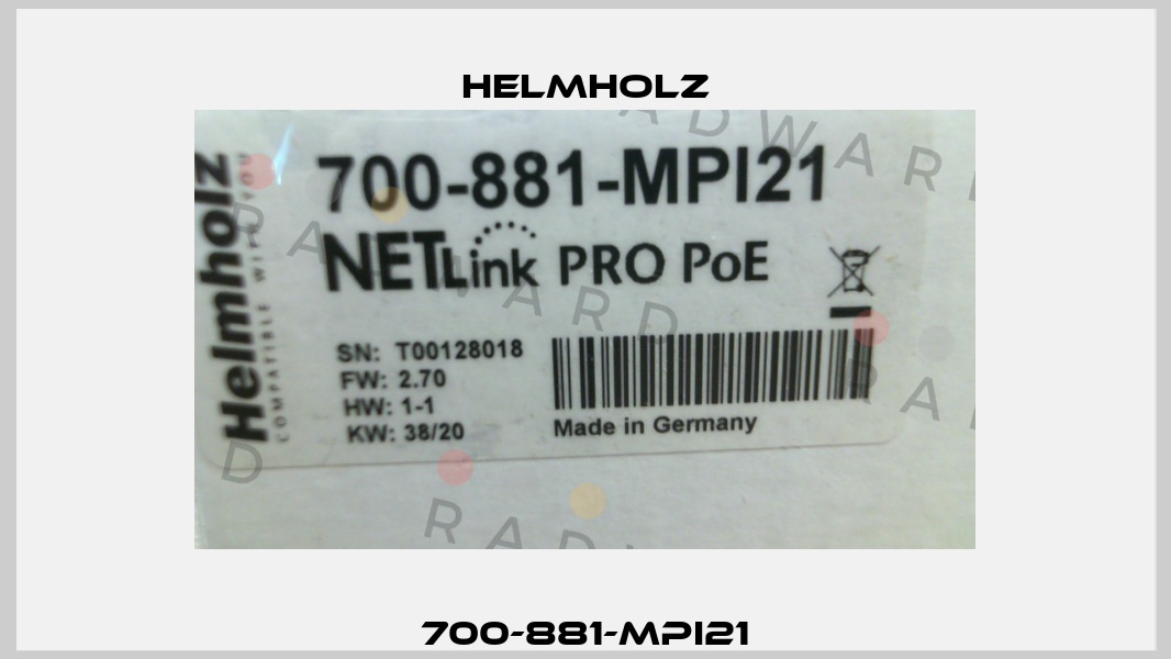 700-881-MPI21 Helmholz