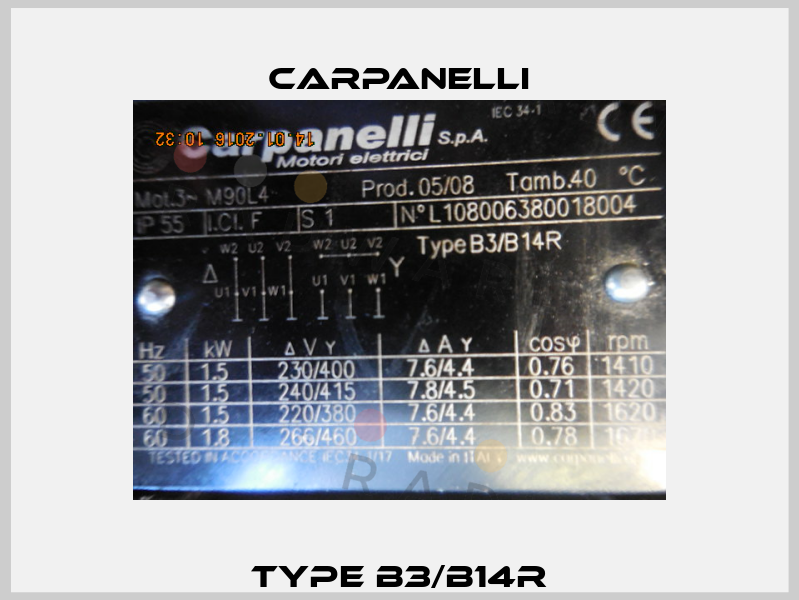 Type B3/B14R Carpanelli