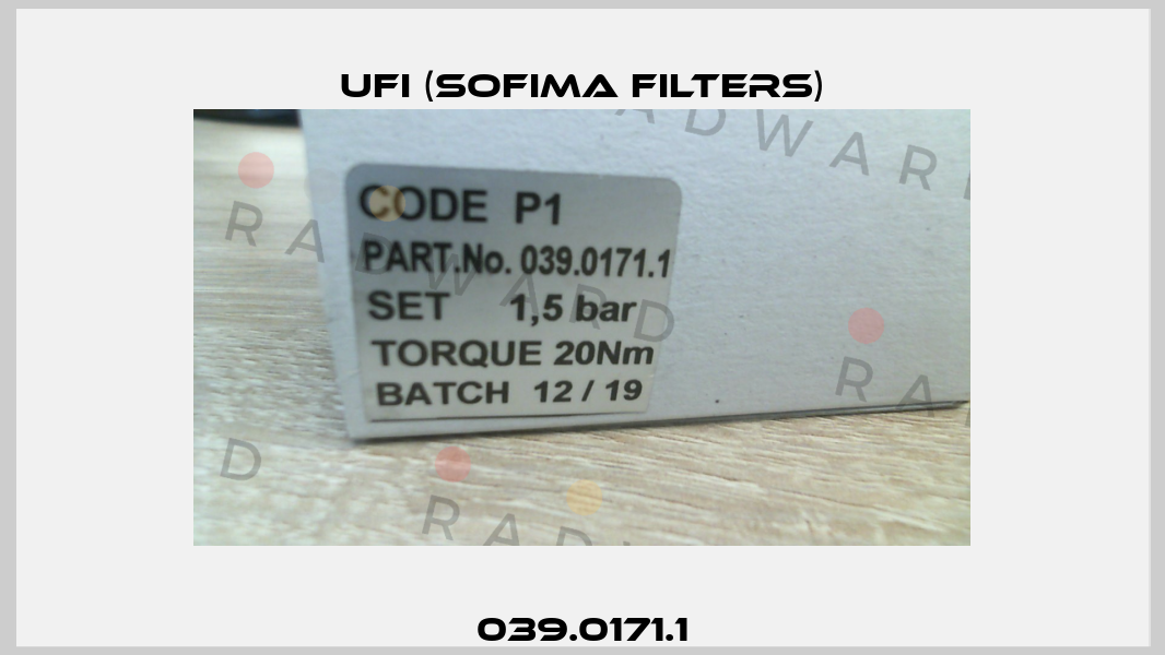 039.0171.1 Ufi (SOFIMA FILTERS)