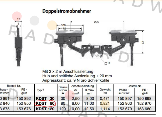 SA-KDST80PH-2000 (0152960/00)  Vahle