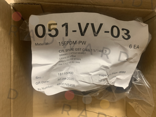 C-TYP Seal Gasket E /EPDMDA 1.1/2" / 40 - 48.3MM Grinnell