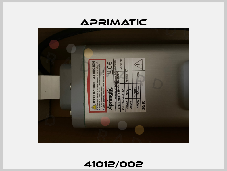 41012/002 Aprimatic
