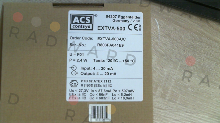 ExTVA-500-UC ACS CONTSYS