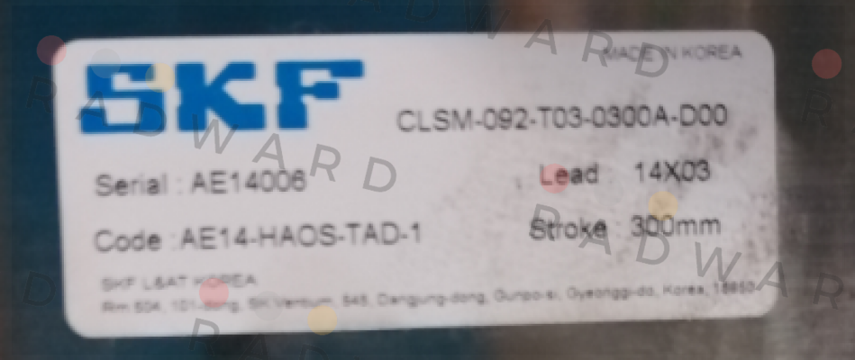 CLSM-092-T03-0300A-D00 (SK Z010115) Skf