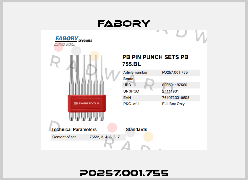 P0257.001.755 Fabory