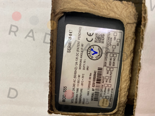 P/N: S4C000309, Type: J4C-S55 F05/F07 17mm J+J Automation