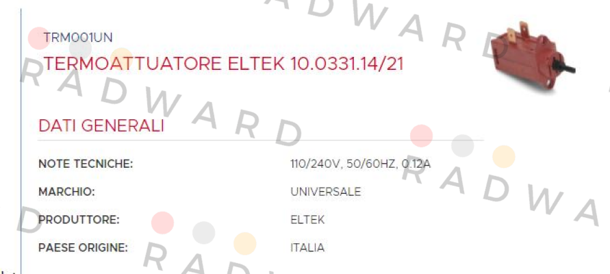 10.0331.14/21 Eltek