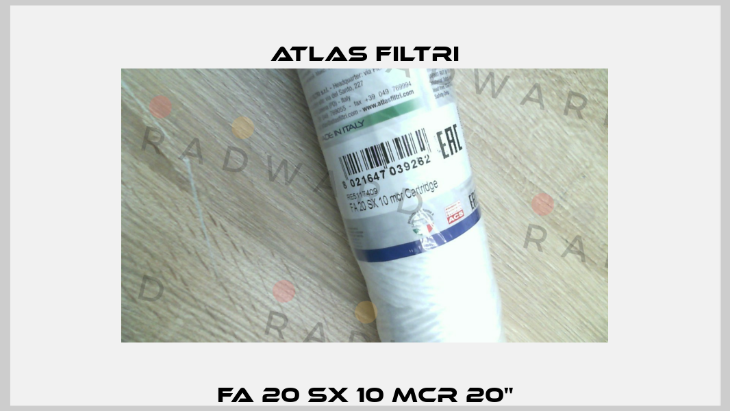 FA 20 SX 10 MCR 20" Atlas Filtri