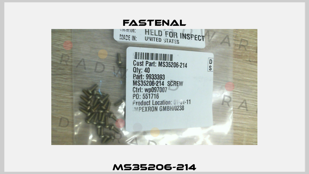 MS35206-214 Fastenal