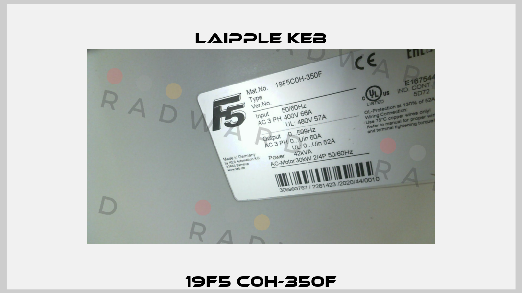 19F5 C0H-350F LAIPPLE KEB