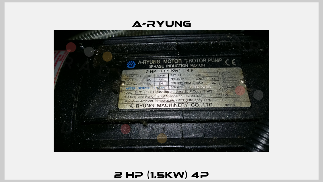 2 HP (1.5KW) 4P A-Ryung