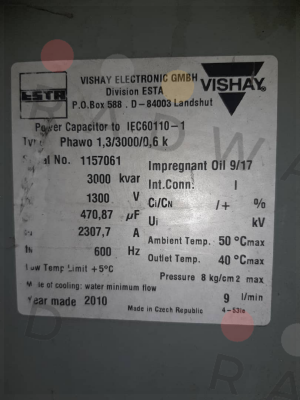 1.3/3000/0.6K Vishay