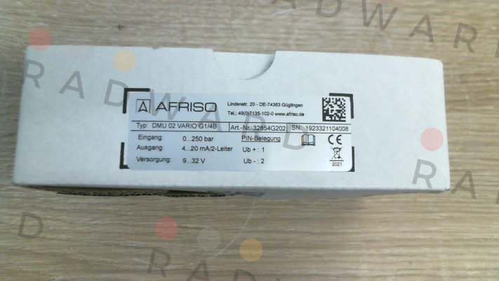 DMU 02 Vario 0/250bar G1/4B G2O2 (32854G2O2) Afriso