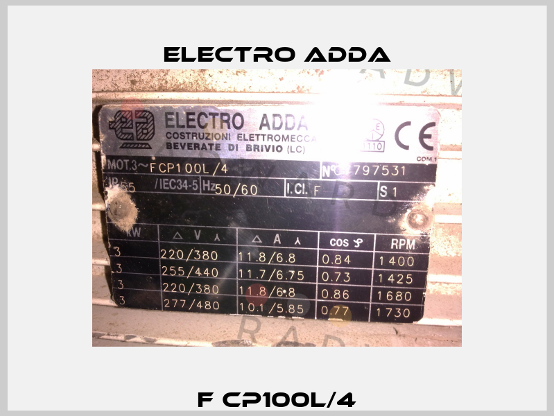 F CP100L/4 Electro Adda