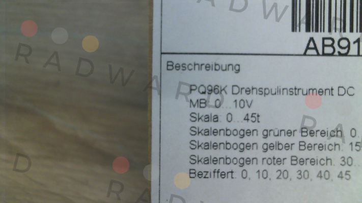 PQ96K / 81CA14061366-00840 Weigel