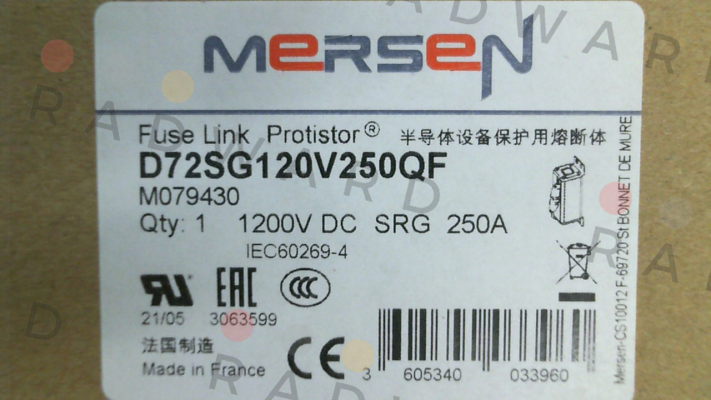 D72SG120V250QF (M079430) Mersen