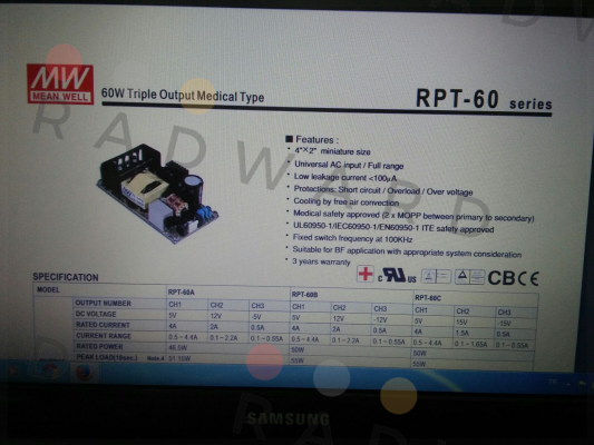 RPT60-C Mean Well