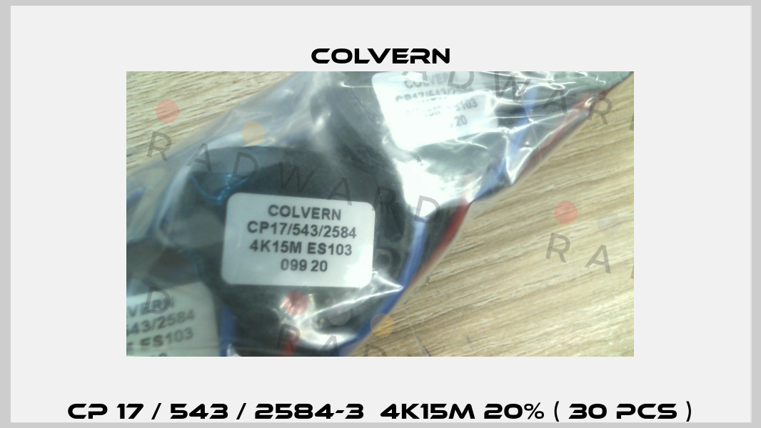 CP 17 / 543 / 2584-3  4K15M 20% ( 30 pcs ) Colvern